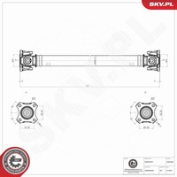 Esen SKV Antriebswelle 76SKV028 FüR BMW 3Er F30 F80 Touring F31 4Er F32 F82 F36