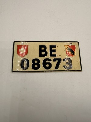 1953 GENERAL MILLS WHEATIES SWITZERLAND BICYCLE LICENSE PLATE