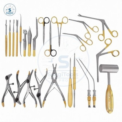 Septoplasty Instruments Set 25PCS ENT Plastic Surgery Surgical Kit 