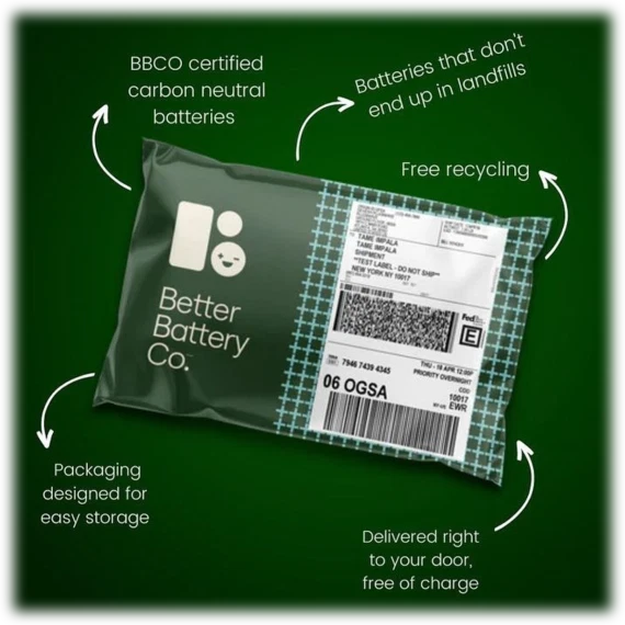 Better Battery Co. Pacote de variedades – pilhas mistas AAA & AA e 9V – alto desempenho... - Imagem 2 de 4