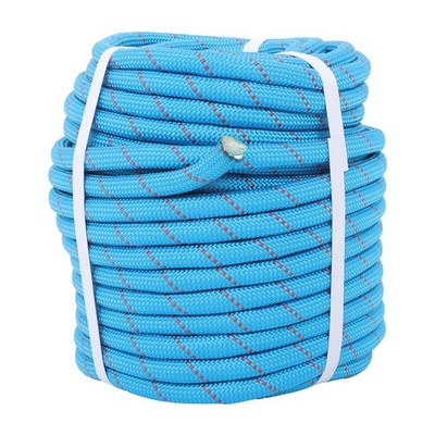 1/2'' 125ft Double Braid Rope Abrasion Resistant 8400lbs Breaking Strength Blue