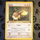 Pokémon TCG 1st Edition Eevee 55/82 Team Rocket 1st Edition Uncommon