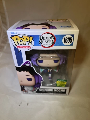 BRAND NEW Demon Slayer Shinobu Kocho #1605 SDCC 2024 Funko Pop! in PROTECTOR
