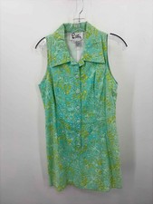 Pre-Owned Lilly Pulitzer Blue Size 10 Knee Length Sleeveless Dress