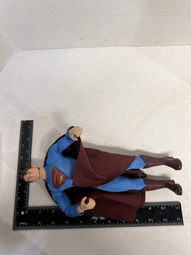 Superman 11.5" Action Figure Doll w/X-Ray Eyes DC Comics Fabric Costume Vintage - Picture 5 of 10