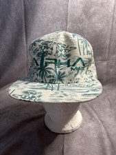 Alpha Maui Snapback Hat by Double Portion Supply – Tropical Palm Print Aloha Cap