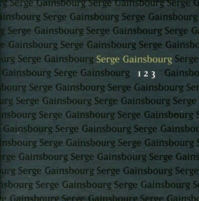 SERGE GAINSBOURG = 1 2 3 = 3CD SET = FRENCH POP CHANSON