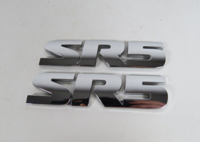 Chrome SR5 Emblems For Toyota Sequoia Tacoma Tundra 4Runner Badge Logo Nameplate