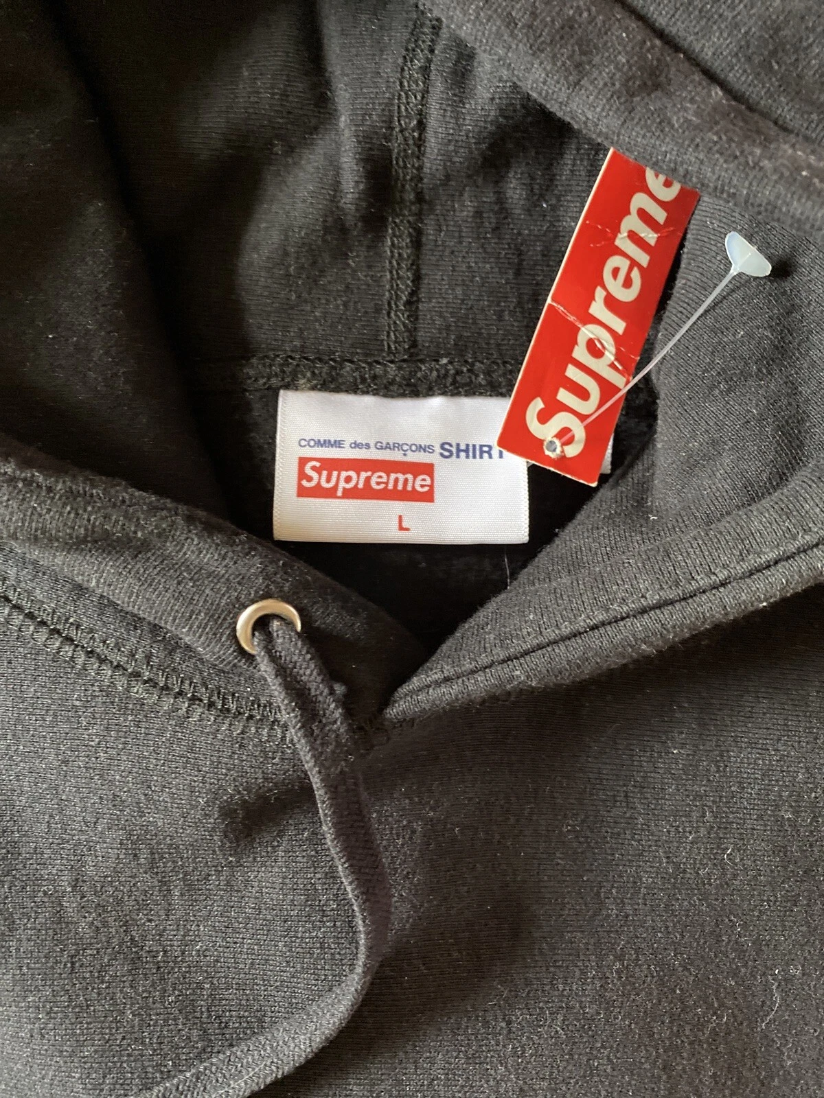 Felpa con cappuccio Supreme Cdg Comme Des Garcons larga