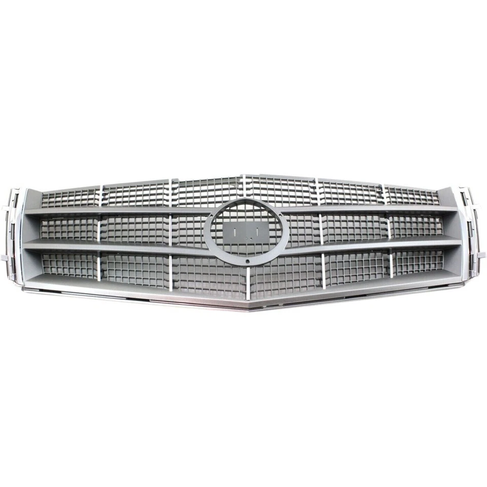 Fits Cadillac CTS Grille For 2008-2011 Chrome Shell with Gray Insert Plastic - Изображение 2 из 4