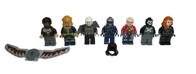 Lego Marvel Minifiguren Falcon Justin Hammer Batman Thanos Crossbone Black Widow