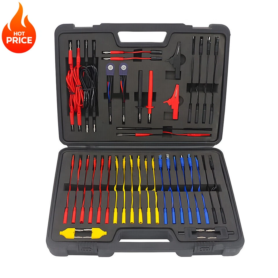 CAMECHO 92 Teilig Kabelkoffer Prüfkabel Prüfspitzen für KFZ Fehlerdiagnose Messleitungen