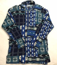 Vintage Sergio Tacchini Fleece Sweater Made In Italy Size L Large Unique Zippers
