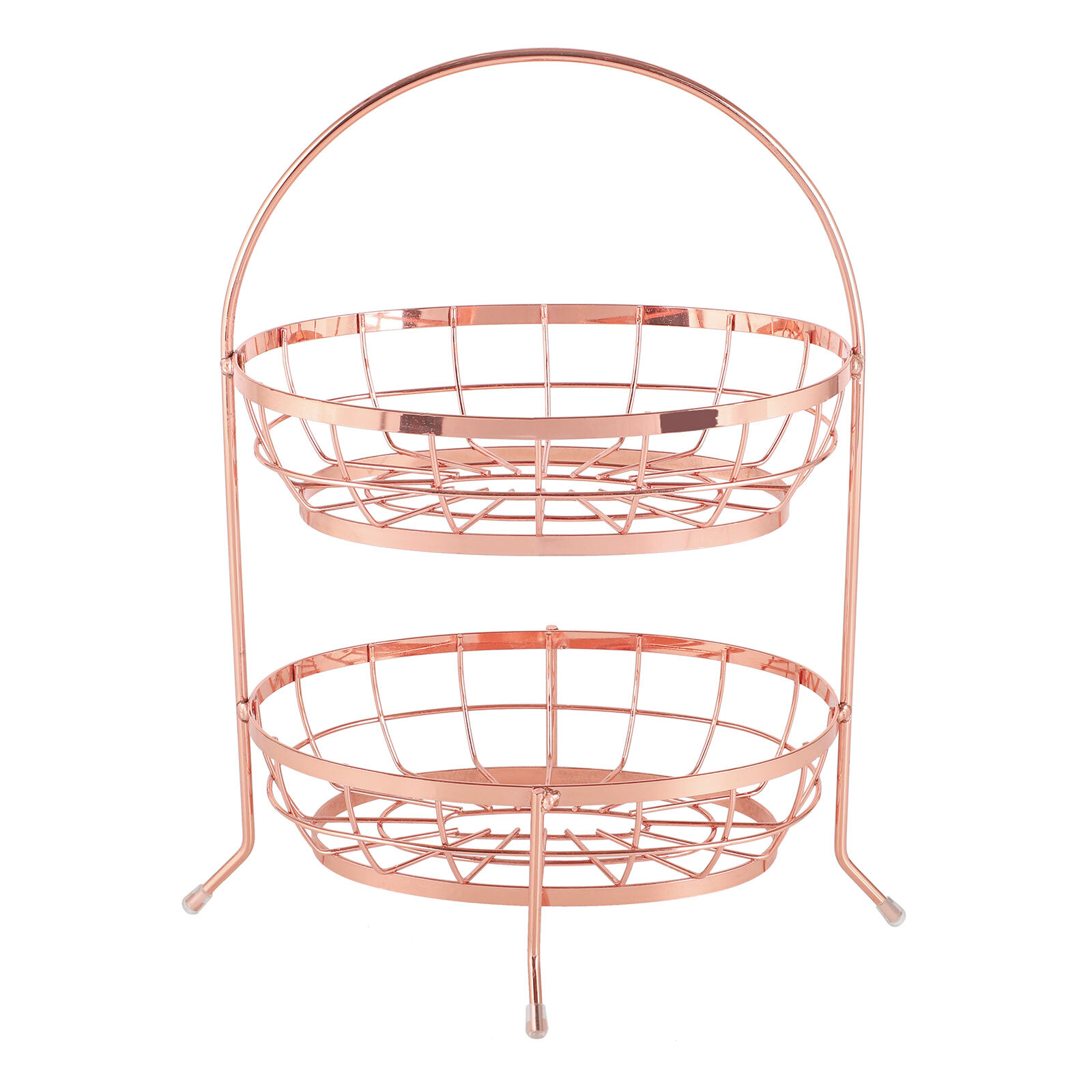 Echtwerk Obstkorb Eisen 2-Stöckig Aufbewahrung Obst und Gemüse Obstschale B-Ware