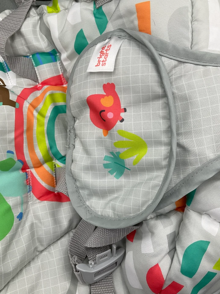 Cubierta de asiento de repuesto para columpio portátil Bright Starts Playful Paradise Foto 4 de 4