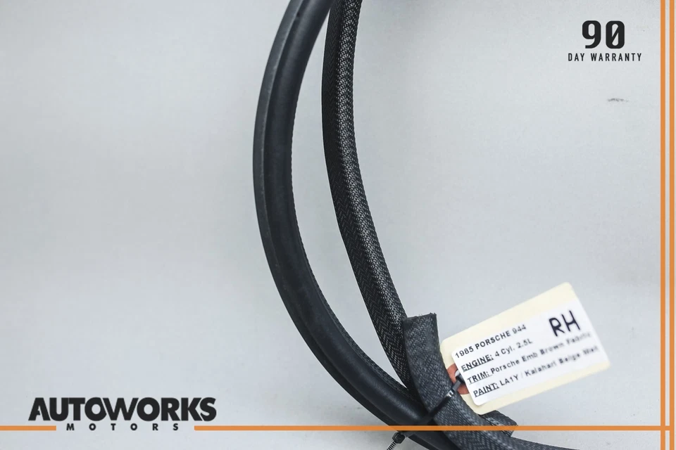 84-91 Porsche 944 Front Right Door Weatherstrip Rubber Seal 94453709100 OEM - Image 3 of 4