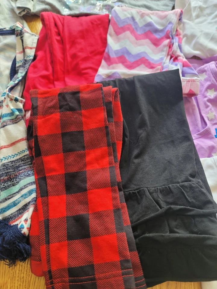 Lote Mixto Talla 5 Niñas Ropa 1 Vestido 4 Pantalones 9 Camisas 1 Chaleco Varias Marcas Foto 4 de 4