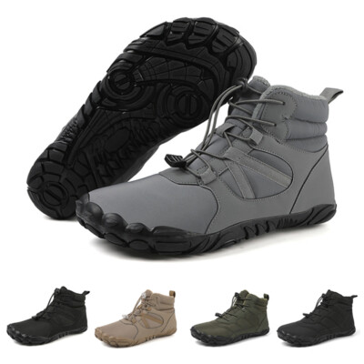 Barfußschuhe Winter Damen Herren Schneestiefel Wasserdicht Bequem