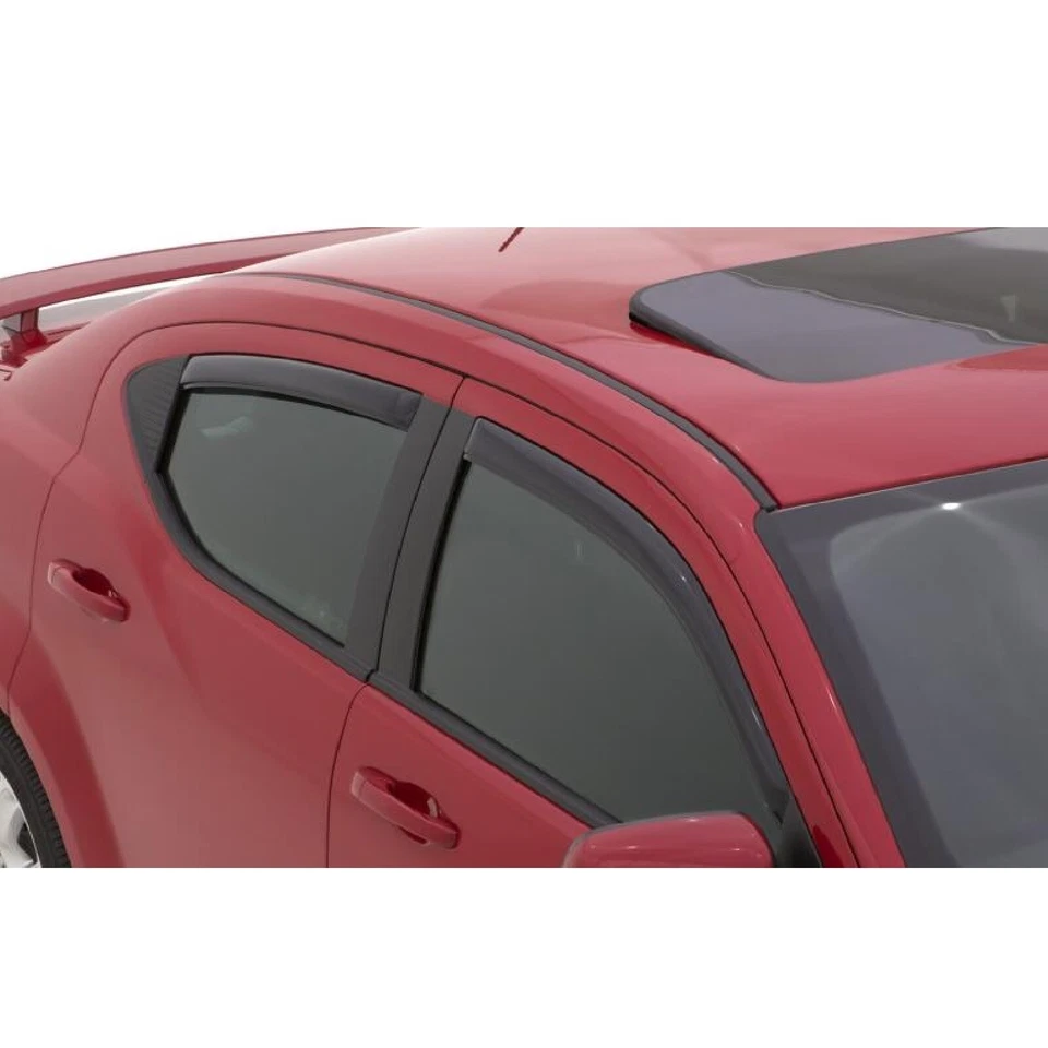 AVS Front & Rear In-Channel Smoked Acrylic Window Ventvisors for 08-14 Avenger Foto 2 de 4