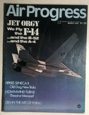 AIR PROGRESS Aviation Magazine March 1975   FREE US SHIPPING!