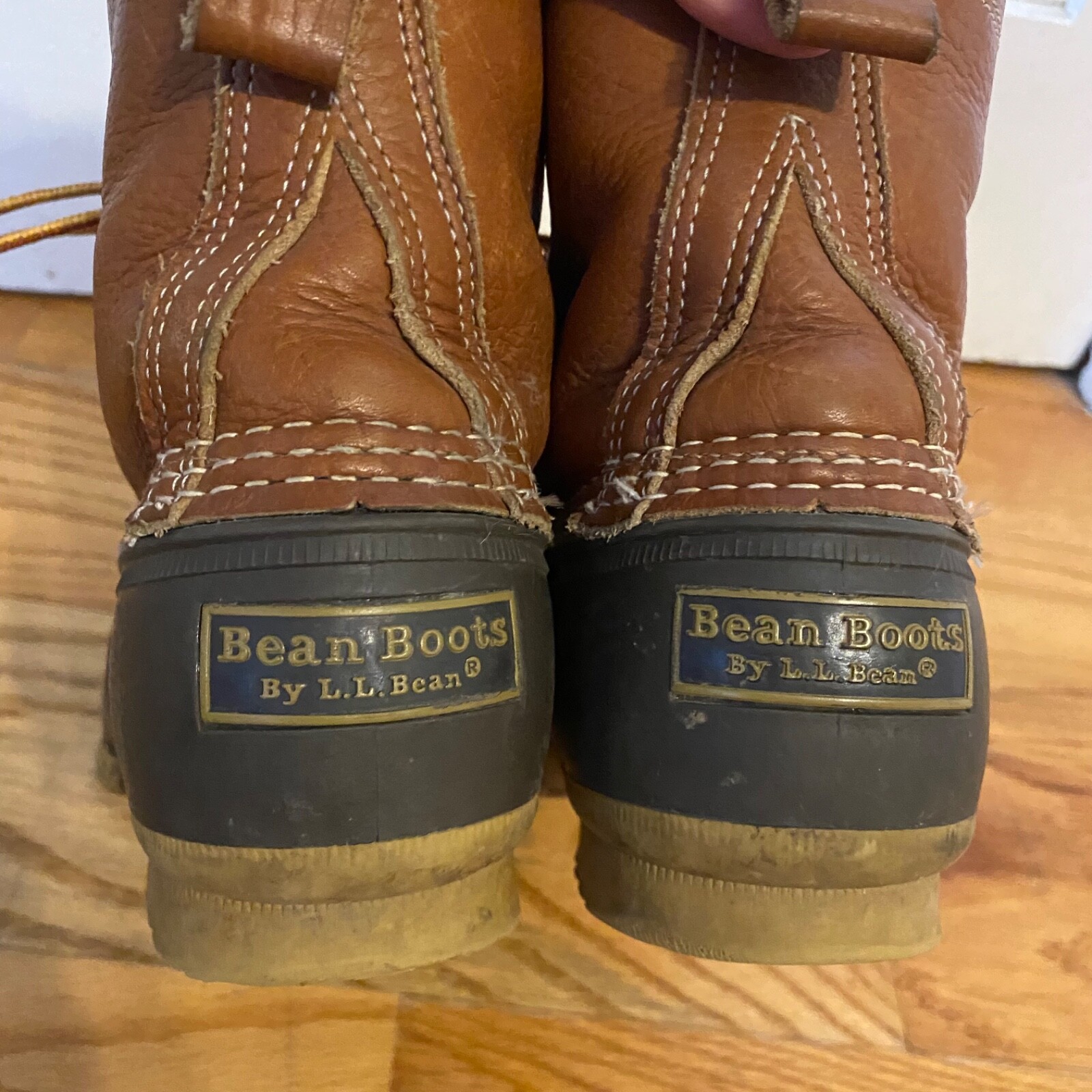 LL BEAN Bean Boots Waterproof Duck Boots Women's Size 8 Brown Made in