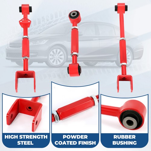 Suspension Rear Camber Control Arms Toe Kit for Accord TL 08-2013 Powder Coated - Picture 6 of 21