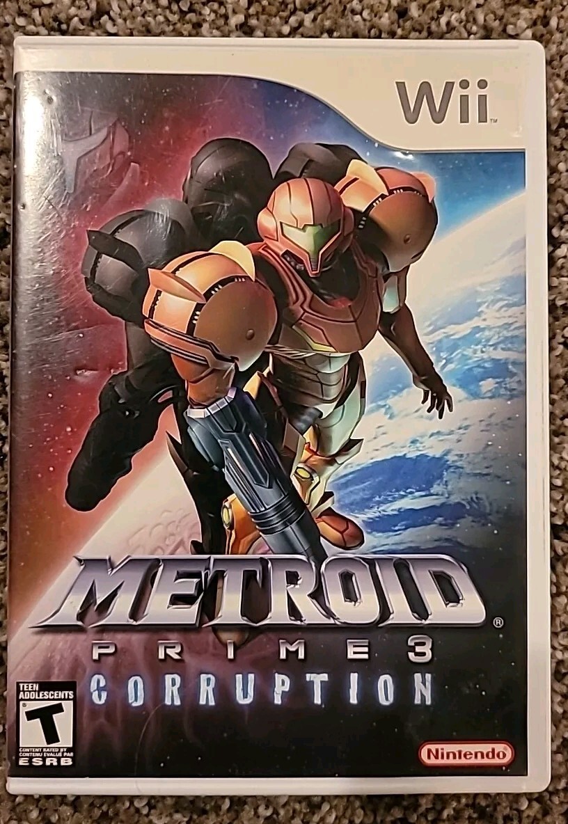 Metroid Prime Corruption Nintendo Wii CIB 45496900052|