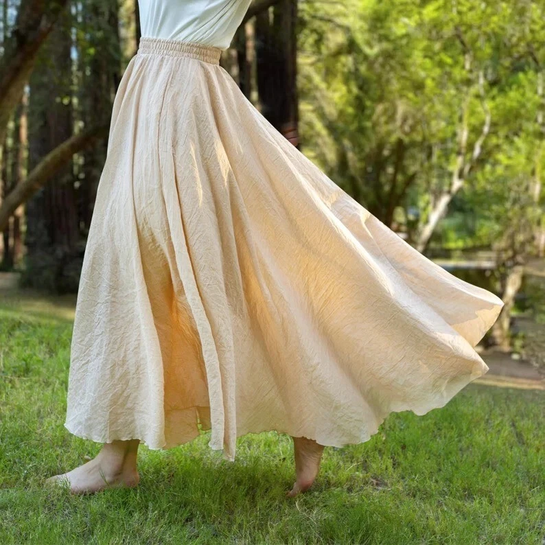 Indian Beige Solid Cotton Skirt Women's Clothing Skirt Girls Partywear Skirts US
Opens in a new wind