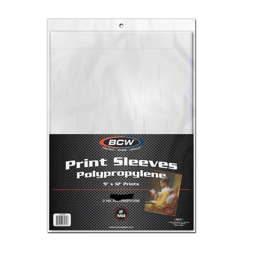 NEW 10 PK BCW 9 x 12 Photo / Picture Poly Soft Sleeves Holders