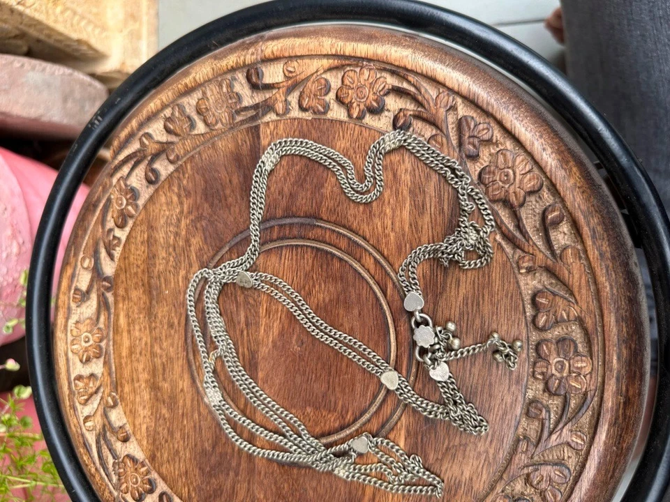 Ancient Old Brass Hand Crfated Silver Plated Belly Dancer Belly Belt Kandura - Image 2 of 4