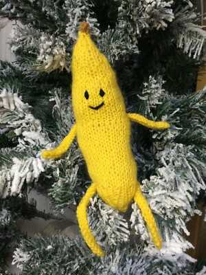 STRICKANLEITUNG - Ebanane inspiriert 25 cm Banane Spielzeug Weihnachten Kevin Karotte Puppe