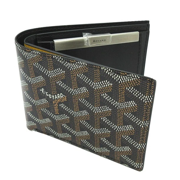 Goyard Saint Florentin Wallet Goyardine Black in Coated Canvas - US