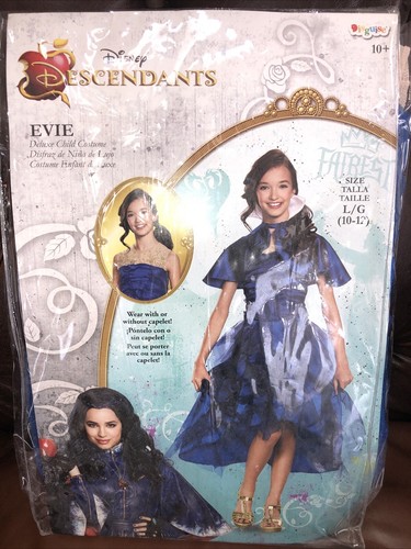 Descendants Deluxe Evie Coronation Halloween, Dress up Costume, Large 10-12 NIP