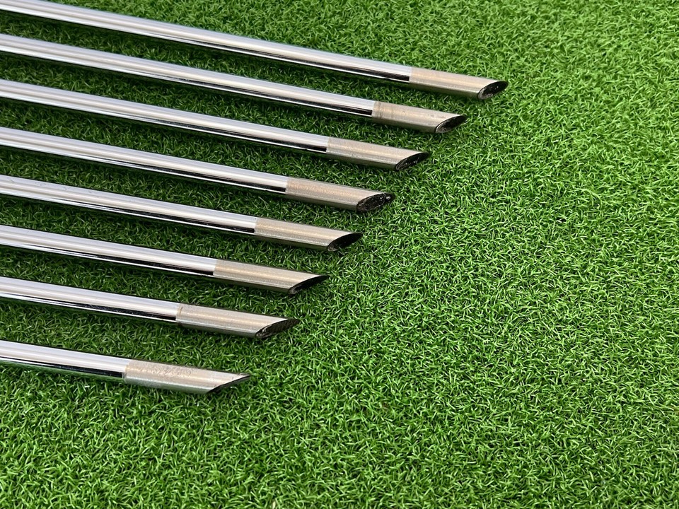 SET (8) True Temper TT LITE Steel Bore Thru Shafts Iron Set Stiff Flex