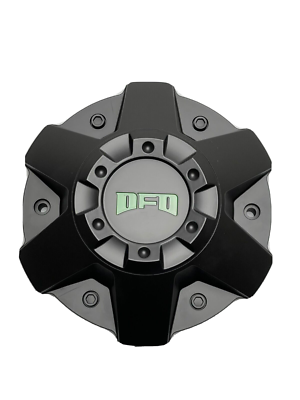 DFD Wheels Matte Black/Green Logo Wheel Center Cap C-054 | eBay