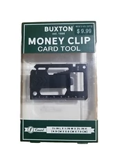 Buxton Money Clip/ Multi-Tool Card NEW