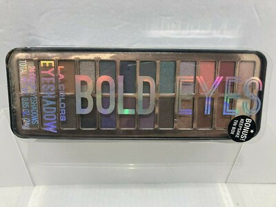 LA Colors, Bold Eyes, Eyeshadow, 24 Colors, in Keepsake Tin Box