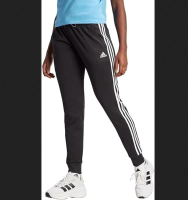 Adidas Womens Small 3 Stripe Aeroready Active Jogger - Black