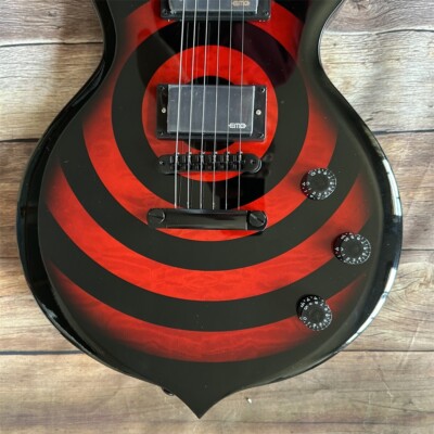 Custom shop Zakk Wylde Series Electric Guitar black red top ship