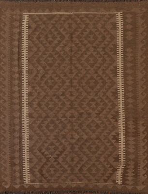 Dual-Sided Kilim Kelim Rugs Flatweave Wool Carpet 5x6 ft
