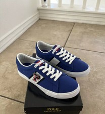 Polo Ralph Lauren Geoff Sneaker Royal/white Youth Size 7 NEW