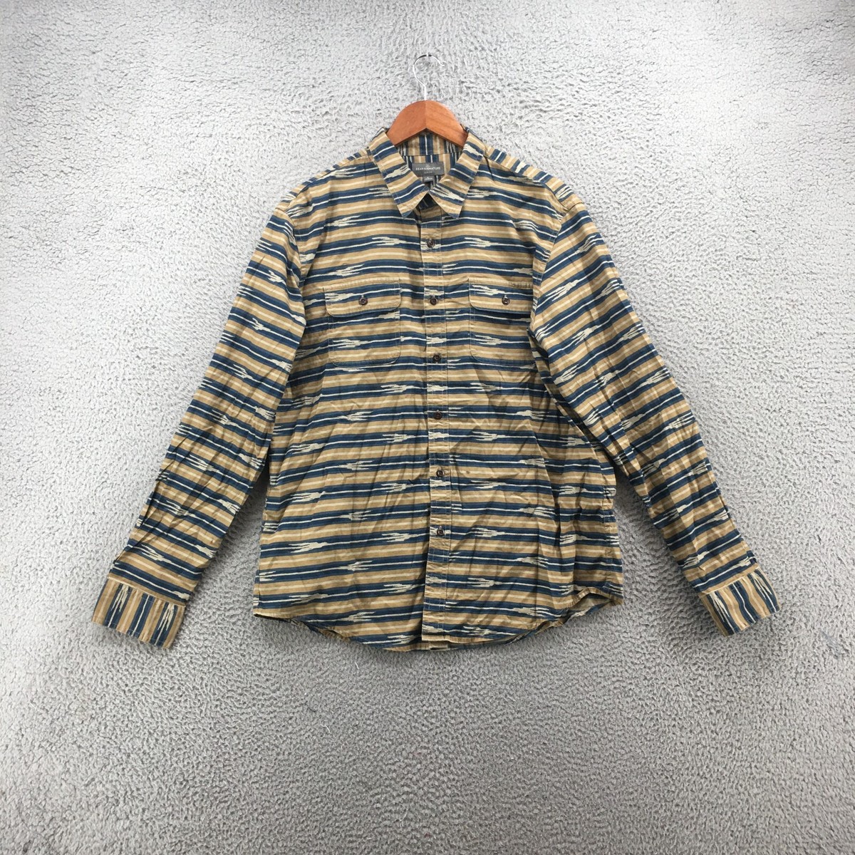 Bean Signature Klein Long Sleeve Shirt Mens Large Slim Fit Button