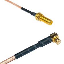 RG316 RP-SMA Female Long to MCX MALE ANGLE RF Cable Rapid-SHIP LOT