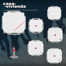 BUSCH-JAEGER DURO 2000 LX®  Aus- Wechsel- Kreuz-Schalter Taster Alpinweiß