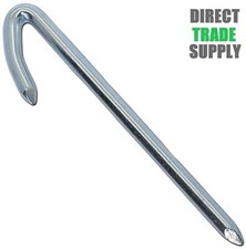 Drive In Washing Line Hooks 6"/150mm BZP Brick Wall Heavy Duty Peg Pin Fixing