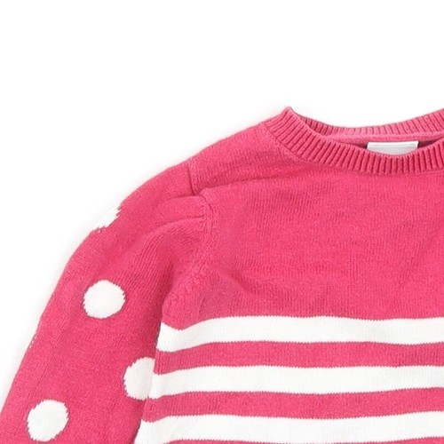Blue Zoo Girls Pink Cotton Blend Shift Size 3-6 Months - Picture 5 of 12