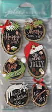 Jolee's Boutique 3-D stickers HOLIDAY RINGS Christmas Theme 78265 Fast FREE Ship