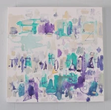 20x20 Large Painting Original Art Modern OUTSIDER GRAFFITI Indie Abstract EAO