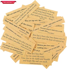 50 Sheets Talk Scrapbook Stickers Vintage Aesthetic Quote Stickers Phrases Words