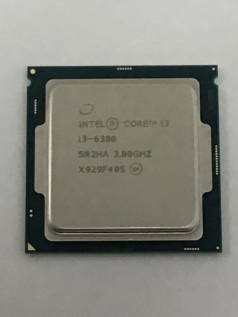 Intel LGA 1151/H4 Socket Type Intel Core i3-6300 Processor Model